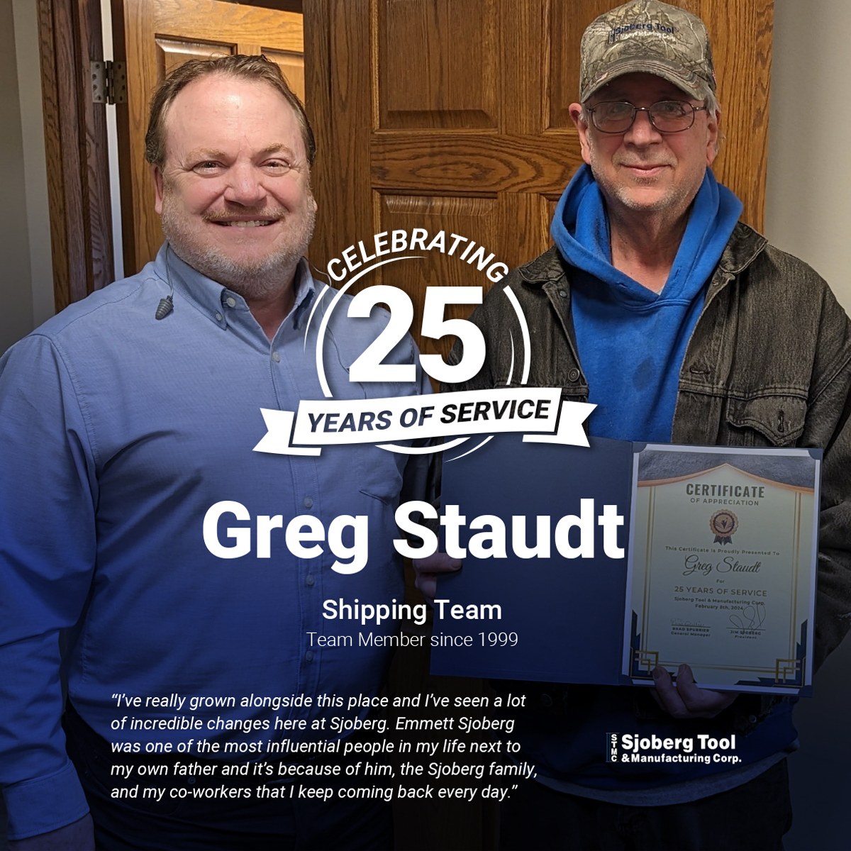 Celebrating Greg’s 25 Incredible Years of Service